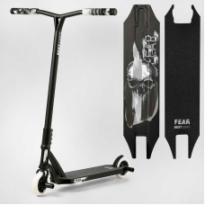 Самокат трюковий МТ-30377 Best Scooter (4) “FEAR“, SCS-система, ПЕГИ, алюмінієвий диск та дека, колеса PU, d=115мм, ширина керма 58 см