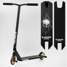 Самокат трюковий Т-50615 Best Scooter (4) “Warrior“, HIC-система, ПЕГИ, алюмінієвий диск та дека, колеса PU, d=120 мм, ширина керма 58 см