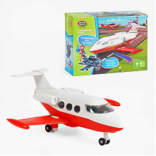 Літак-конструктор 1373  (72) Play Smart, пакування рос. мовою, світлові та звукові ефекти, в коробці