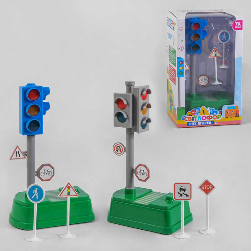 Світлофор 38950 (36) “TK Group“, 2 кольори, ОЗВУЧУВАННЯ УКРАЇНСЬКОЮ МОВОЮ, “Рух вперед“, звукові та світлові ефекти, в коробці