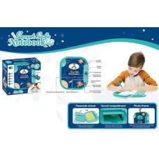  Сейф з блокнотом WF 3006 A (48/2) звук, пісні, світло, блокнот з фломастером, в коробці