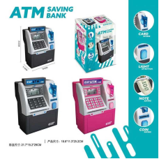 Сейф WF 3016 (24/2) 2 кольори, звуки, підсвічування, карта, іграшкові гроші, в коробці