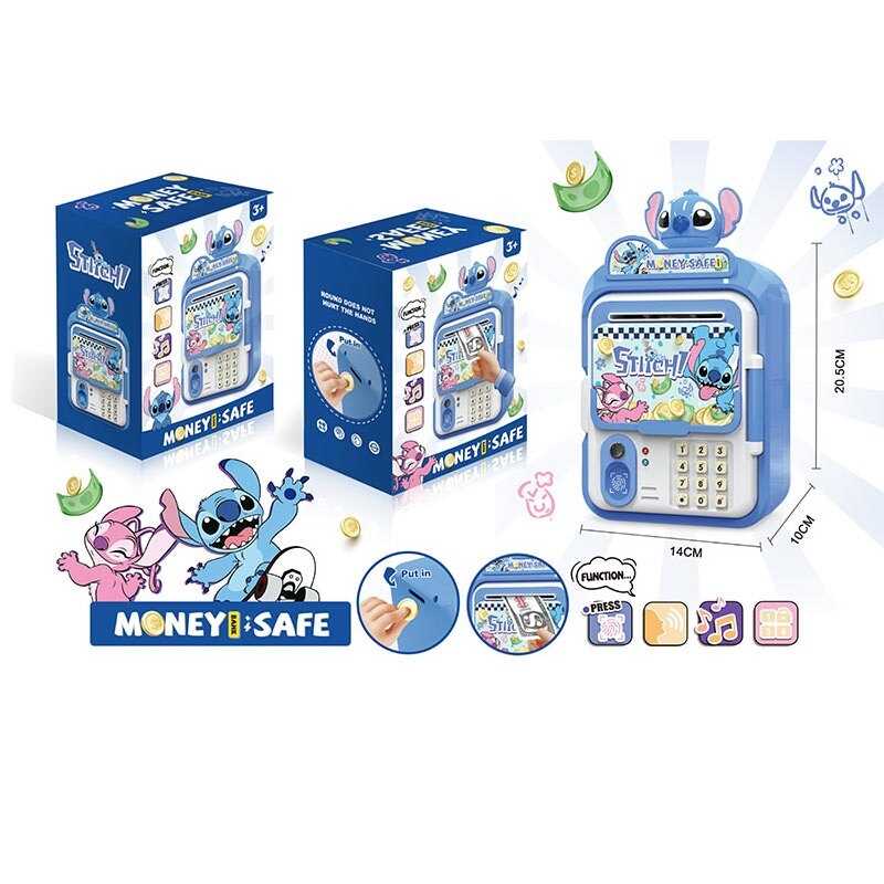 Сейф WF 3023 SD (60/2) звуки, підсвічування, наліпки, іграшкові гроші, в коробці