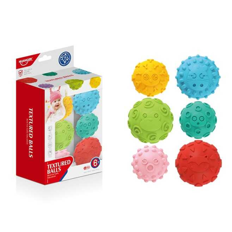 Сенсорні кульки HE 0256 (36) 6 кульок, в коробці