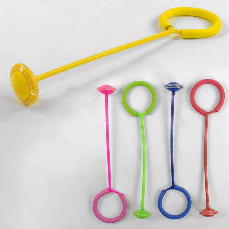 Скакалка на ногу С 38875 - 38841 (100) 5 кольорів, світло, в пакеті