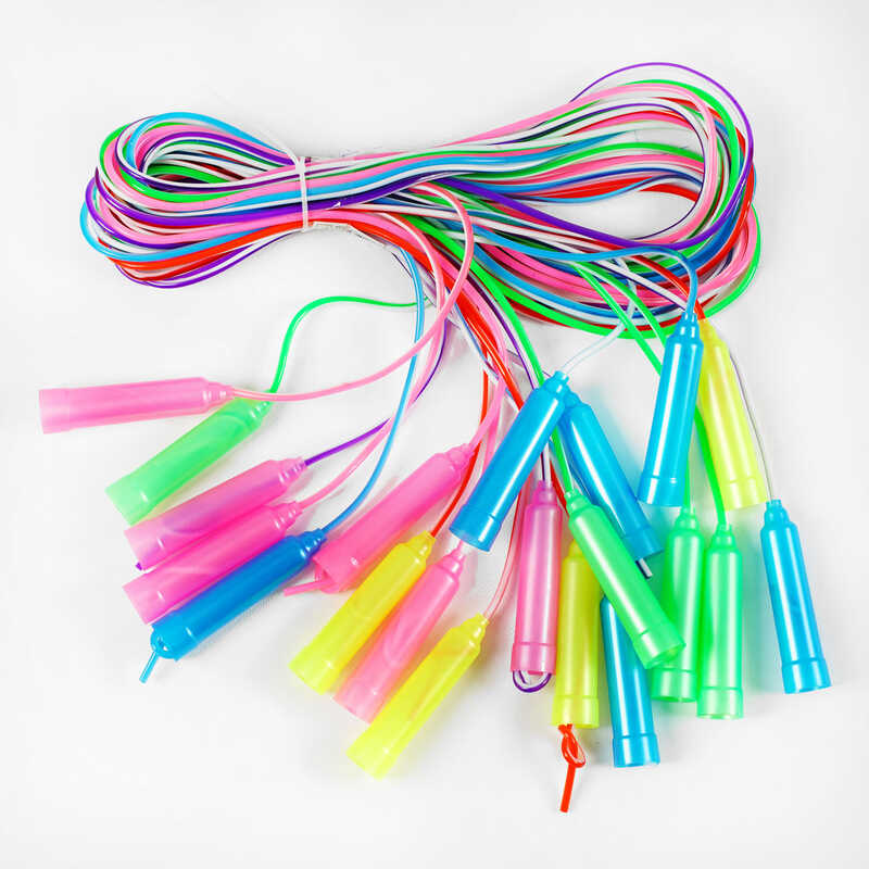 Скакалка С 34144 (60) кольорова /ЦІНА ЗА ЗВ“ЯЗКУ/ 10шт у зв“язці, довжина 250см, товщина 4,4 мм