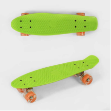 Скейт Пенні борд 0355 (8) Best Board, САЛАТОВИЙ, дошка = 55см, колеса PU зі світлом, діаметр6 см