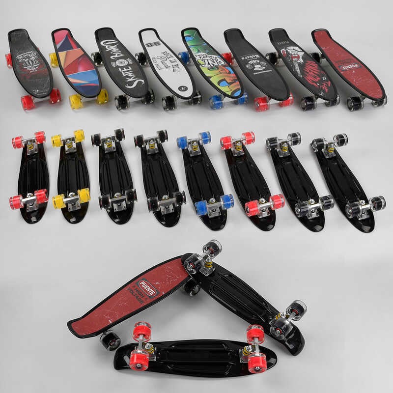 Скейт Пенні борд S-00635 (8) Best Board, 8 видів, колеса PU світяться, d = 6 см Скейт Пенні борд S-00635 (8) Best Board, 8 видів, колеса PU світяться, d = 6 см