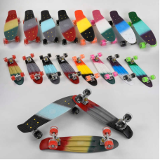 Скейт Пенні борд С 40309 (8) Best Board, ВИДАЄТЬСЯ ТІЛЬКИ МІКС ВИДІВ, СВІТЛО, дошка = 56 см, колеса PU d = 6 см, 8 кольорів