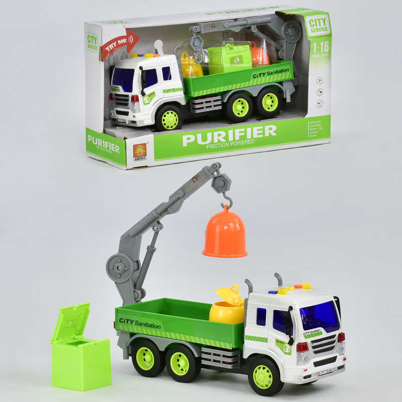 Сміттєвоз WY 320 С (24) музичний, світиться, в коробці