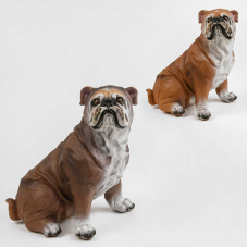 Собачка Q 9899-770 (24/2) “Бульдог“, колір рудий та чорний, висота 30 см, 2 види