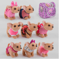 Собачка в сумці С 50083 (100) “Чихуахуа“, 8 видів, гавкає, в пакеті ВИДАЄТЬСЯ ТІЛЬКИ МІКС ВИДІВ