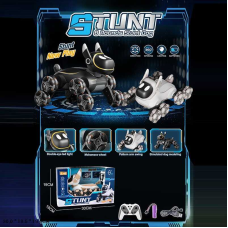 Собачка на радіокеруванні 588 A 2 A (24) 2 кольори, акум. 3,7 V, пульт 2,4 Ghz, музика, підсвічування, звуки, трансформація коліс, роликові колеса, у коробці в коробці