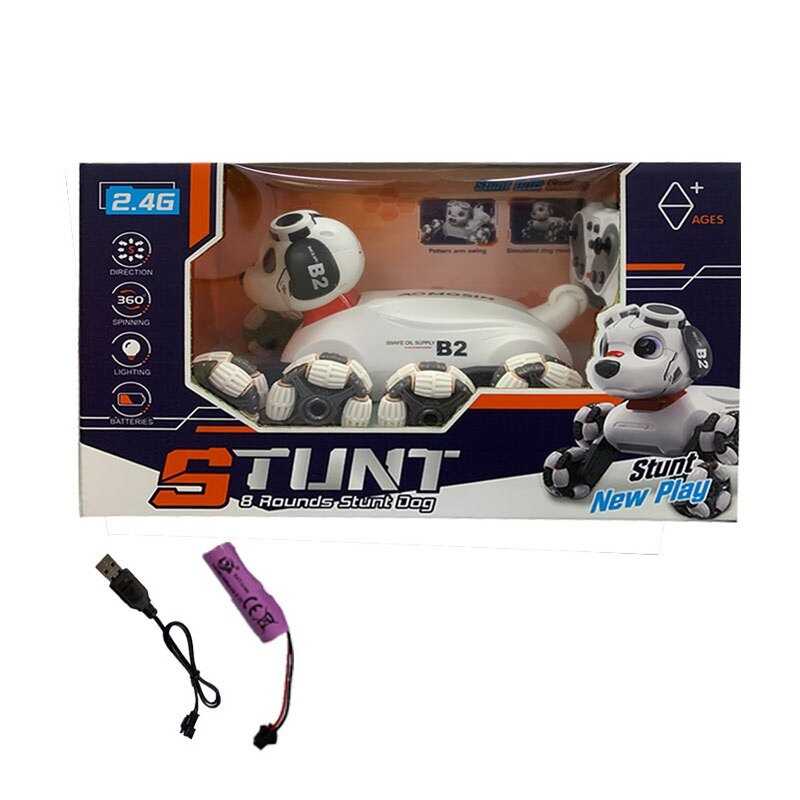 Собачка на радіокеруванні 688 A-6 (24) акумулятор 3.7 V, USB кабель, музика, підсвічування, роликові колеса, пульт керування 2.4 Ghz, режим демонстрації, в коробці