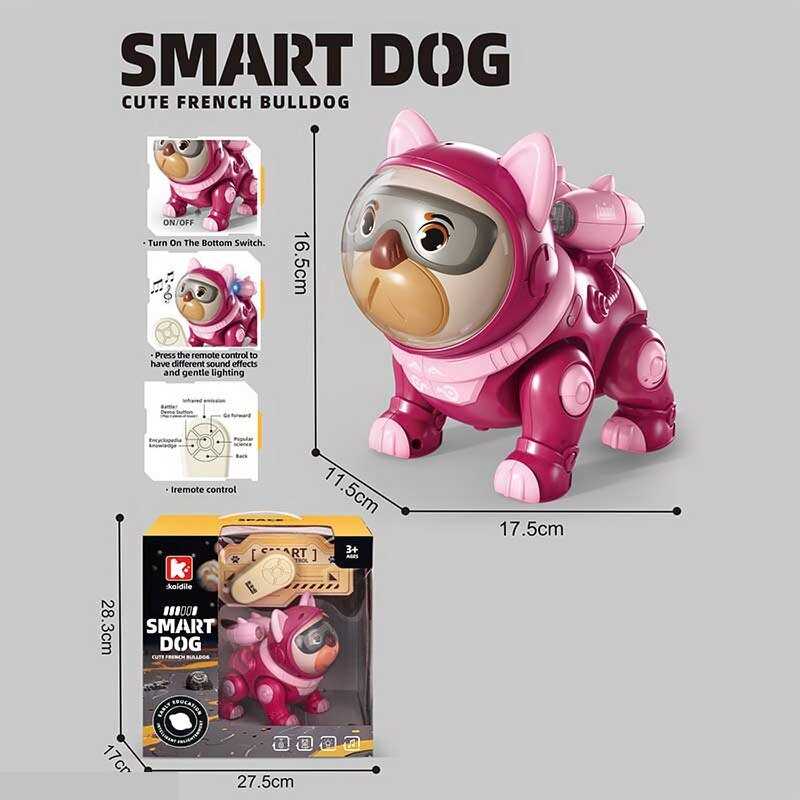 Собачка на радіокеруванні G 253 A Штрих=80032 (27) ходить, озвучення англ мовою, мелодії, цікаві факти, підсвічування, в коробці Собачка на радіокеруванні G 253 A Штрих=80032 (27) ходить, озвучення англ мовою, мелодії, цікаві факти, підсвічування, в коробці