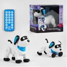 Собачка на радіокеруванні ТК-02490 (12) “TK Group“, ОЗВУЧУВАННЯ УКРАЇНСЬКОЮ МОВОЮ, звуки, казки, пісні, мелодії, світло, трюки, в коробці