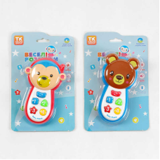 Сотовий телефон TK - 13559 (144) “TK Group“, 2 види, ОЗВУЧУВАННЯ УКРАЇНСЬКОЮ МОВОЮ, підсвічування, звук, “Тваринки“, на листі