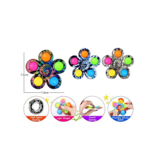 Спінер 2021-100 C (1000) 7,8*7,6 см, поп-іт, в пакеті, ВИДАЄТЬСЯ ТІЛЬКИ МІКС ВИДІВ