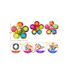 Спінер 2021-100 D (1000) 7,8*7,6 см, поп-іт, в пакеті, ВИДАЄТЬСЯ ТІЛЬКИ МІКС ВИДІВ