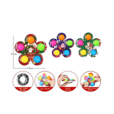 Спінер 2021-100 G (1000) 7,8*7,6 см, поп-іт, в пакеті, ВИДАЄТЬСЯ ТІЛЬКИ МІКС ВИДІВ