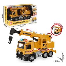 Спецтехніка 23088-2 (24) “Будівельний кран”, звук, підсвічування, інерція, гумові колеса, висувна стріла, масштаб 1:16, в коробці