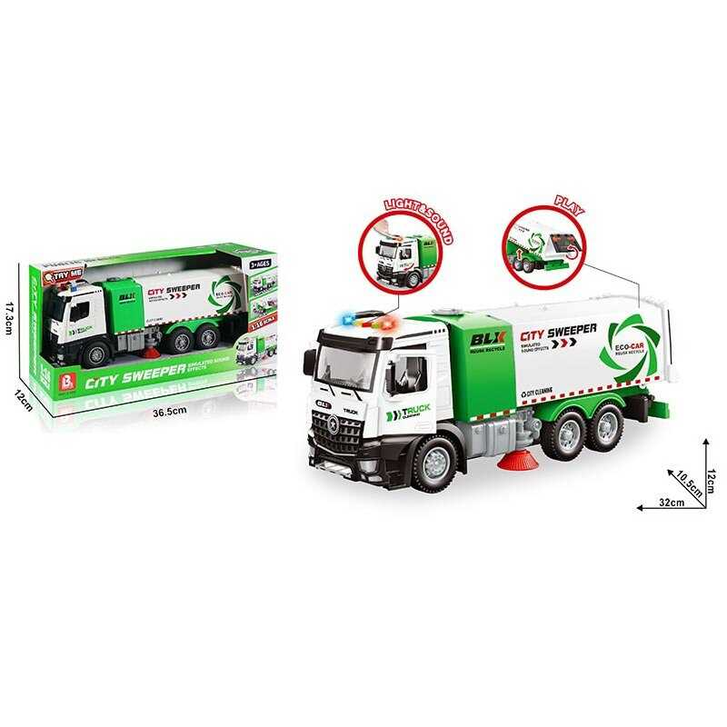 Спецтехніка 58078 (24) звук, підсвічування, інерція, гумові колеса, масштаб 1:16, в коробці