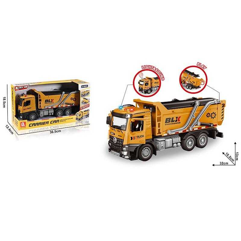 Спецтехніка 58085 (24) звук, підсвічування, інерція, гумові колеса, масштаб 1:16, в коробці