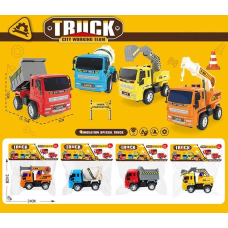 Спецтехніка 6607 (120/2) 4 види, інерція, у пакеті