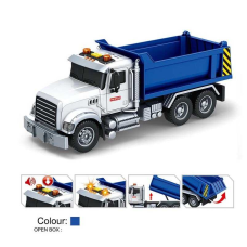 Спецтехніка 666-10 R (24) “Самоскид”, інерція, звуки, підсвічування, гумові шини, рухливі елементи, в коробці