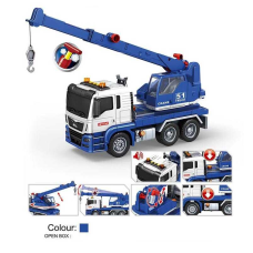 Спецтехніка 666-51 T (18) інерція, гумові шини, підсвічування, помповий механізм, механічний підіймач, звуки, рухливі елементи, в коробці