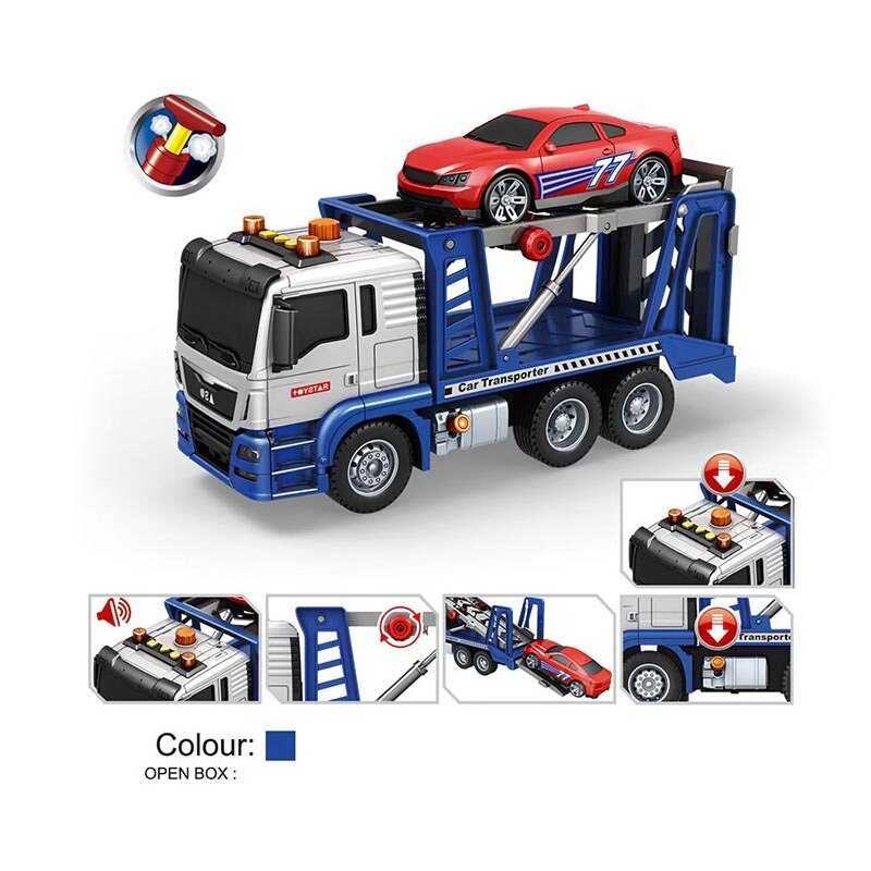 Спецтехніка 666-56 T (18) “Вантажівка”, інерція, звуки, підсвічування, гумові шини, рухливі елементи, помпова система, в коробці Спецтехніка 666-56 T (18) “Вантажівка”, інерція, звуки, підсвічування, гумові шини, рухливі елементи, помпова система, в коробці