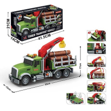Спецтехніка 666-80 P (18) “Вантажівка”, інерція, звуки, підсвічування, гумові шини, рухливі елементи, помповий кран, в коробці