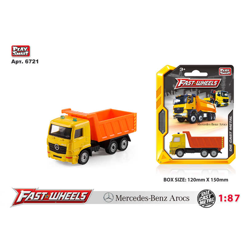 Спецтехніка 6721 (204) “Play Smart“, “Самоскид“, металопластик, рухлива платформа, на листі