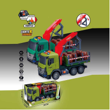 Спецтехніка 687-59 A (24/2) 2 кольори, звук, підсвічування, механічне підіймання стріли, інерція, в коробці