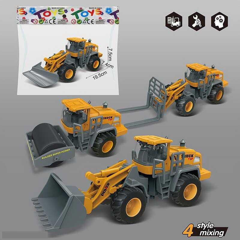 Спецтехніка 706-11 (240) 4 види, інерція, рухливі деталі, у пакеті