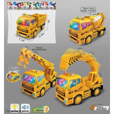 Спецтехніка 7720 (240/2) 3 види, будівельна машина, звук, підсвічування, інерція, у пакеті