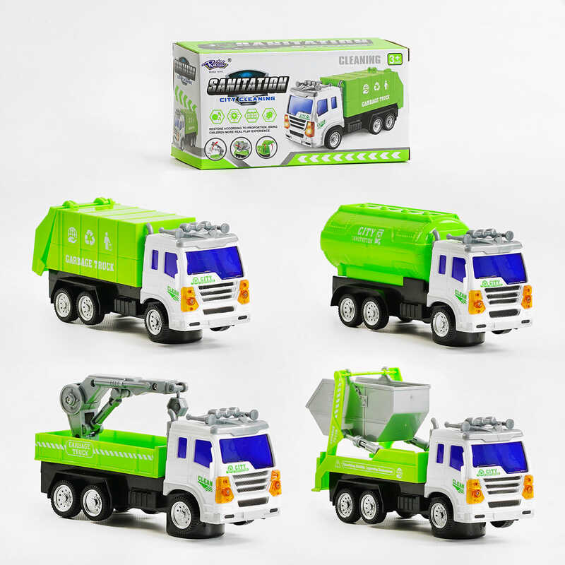 Спецтехніка 777-112 (120/2) 4 види, звук, підсвічування, колесо вільного ходу, в коробці