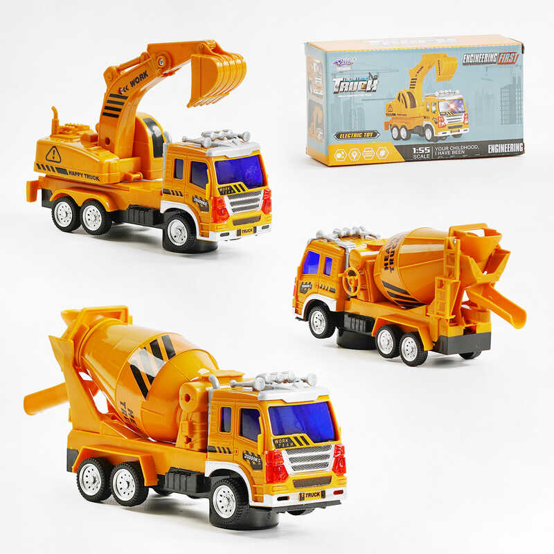 Спецтехніка 777-71 (120/2) 2 види, будівельна машинка, звук, підсвічування, колесо вільного ходу, в коробці Спецтехніка 777-71 (120/2) 2 види, будівельна машинка, звук, підсвічування, колесо вільного ходу, в коробці