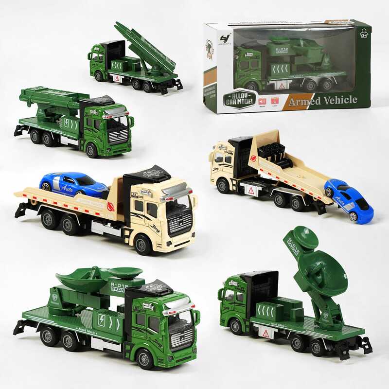 Спецтехніка 8108-8 A (72) 3 види, “Військова техніка“, металопластик, інерція, звук, підсвічування, рухомі елементи, в коробці, ВИДАЄТЬСЯ ТІЛЬКИ МІКС ВИДІВ