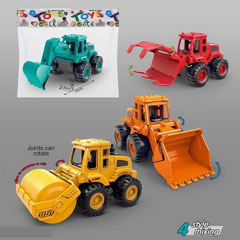 Спецтехніка 8839 (300) 4 види, інерційний механізм, рухливі елементи, у пакеті