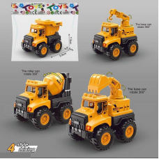 Спецтехніка 8842 (300) 4 види, будівельна машина, інерційний механізм, у пакеті
