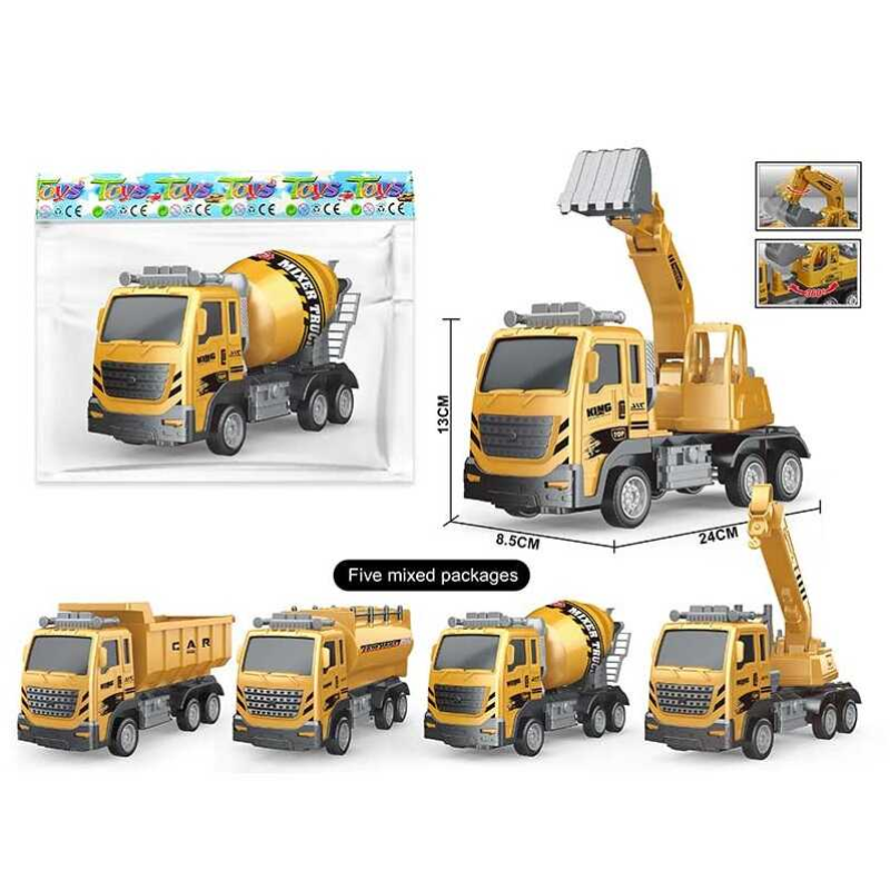 Спецтехніка 898-331 (120/2) 4 види, будівельна машинка, інерція, у пакеті