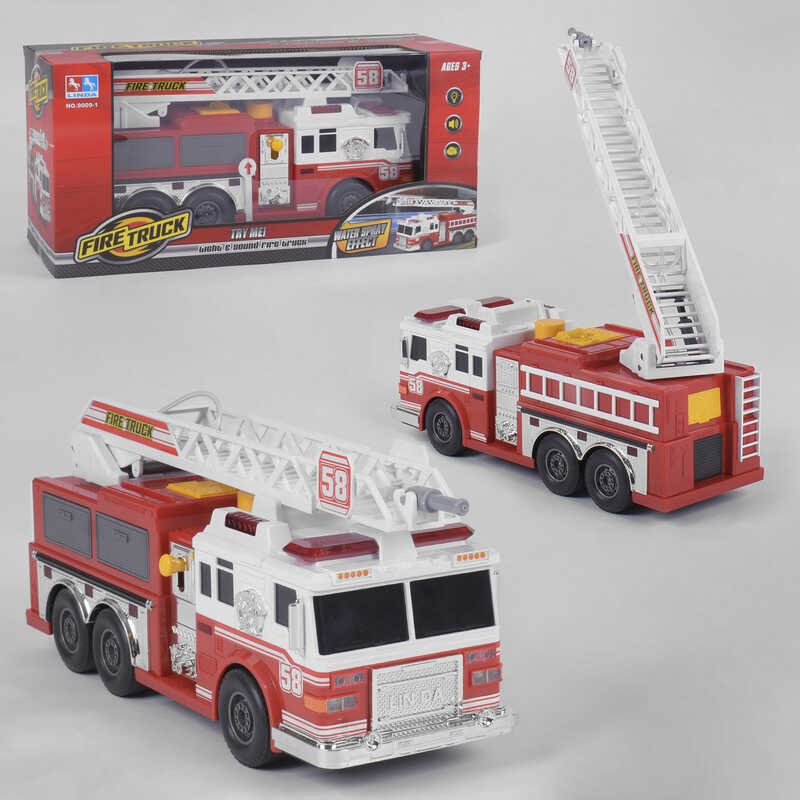 Спецтехніка 9009-1 (16/2) світло, звук, пускає воду, в коробці Спецтехніка 9009-1 (16/2) світло, звук, пускає воду, в коробці