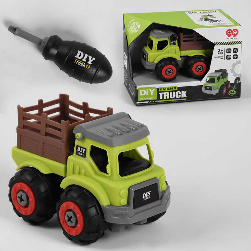 Спецтехніка 998-10 В (96) конструктор, 28 деталей, інерція, викрутка, в коробці