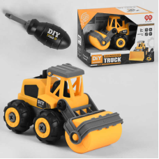 Спецтехніка 998-3 В (96) “Будівельний транспорт”, конструктор, 30 деталей, викрутка, в коробці