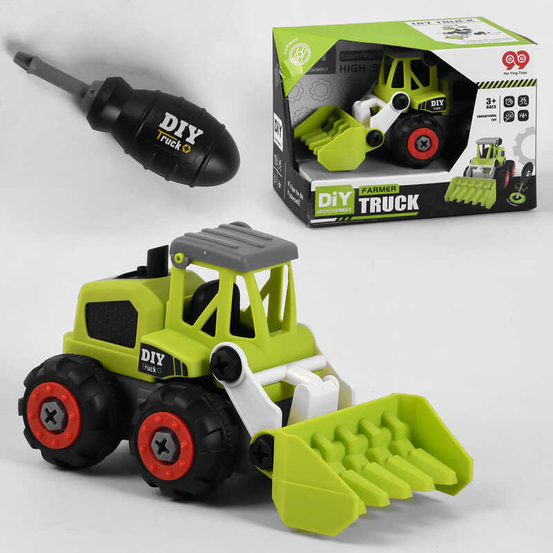 Спецтехніка 998-8 В (96) конструктор, 30 деталей, інерція, викрутка, в коробці