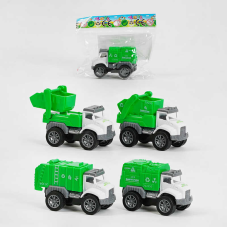 Спецтехніка GC 686 (864/2) 4 види, сміттєвоз, у пакеті