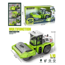 Спецтехніка JS 129 B-2 (36/2) “Асфальтоукладач”, звук, підсвічування, інерція, гумові колеса, масштаб 1:16, в коробці