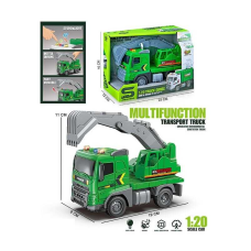 Спецтехніка JS 173 A (48/2) “Екскаватор“, масштаб1:20, інерція, підсвічування, звуки, гумові колеса, рухомі елементи, в коробці