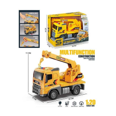 Спецтехніка JS 174 (48/2) “Автокран“, масштаб 1:20, інерція, підсвічування, звуки, гумові колеса, рухомі елементи, в коробці